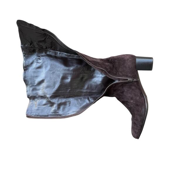 Cole Haan Boots Women Size 8.5 B Brown Suede Buckle Waterproof Heeled Knee Boots - Picture 10 of 16